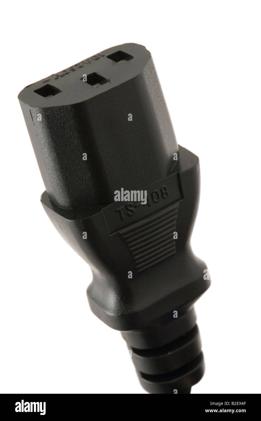 object on white tool Power Cord Plug Stock Photo Alamy