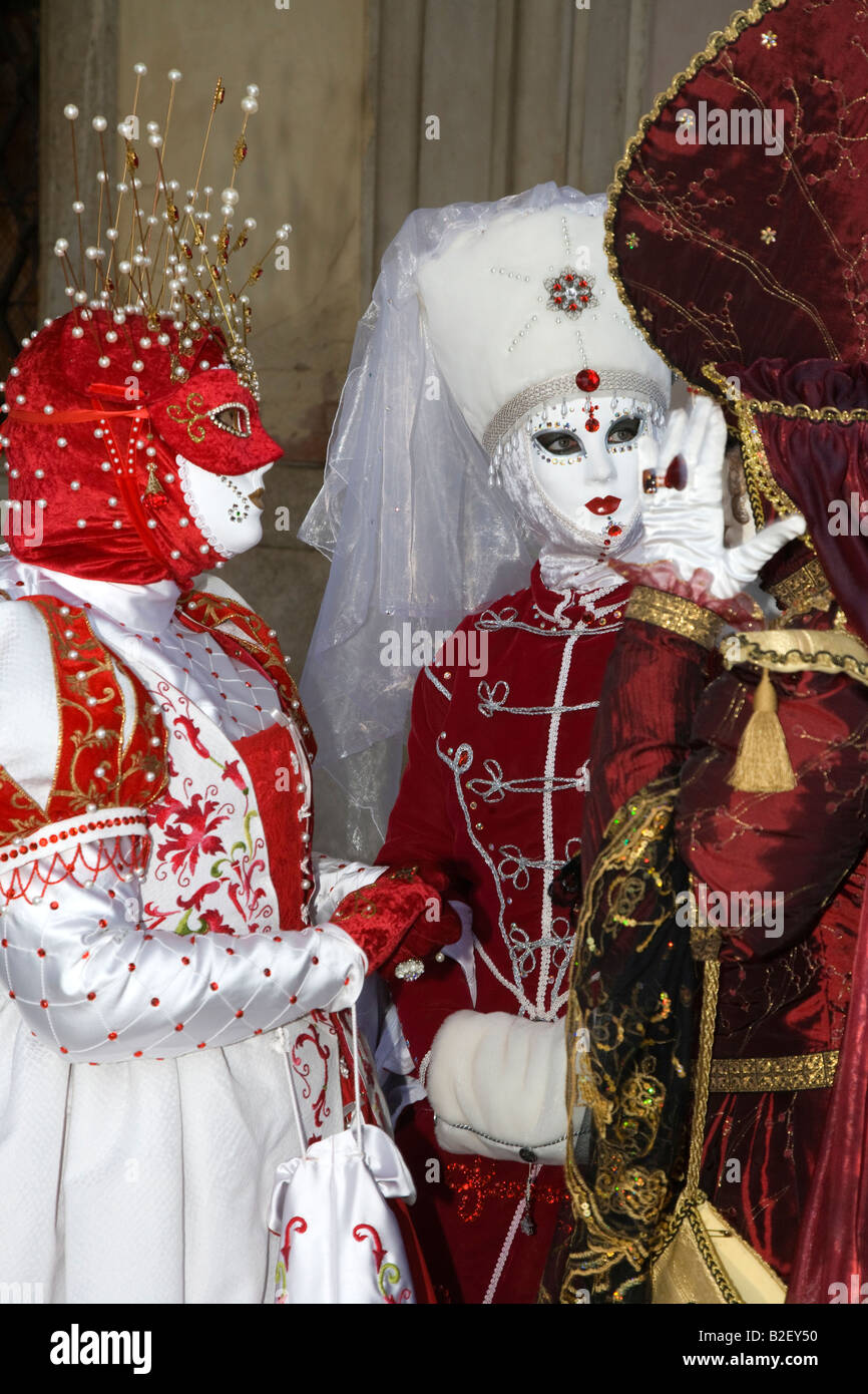 Venice Carnival costumed participants Stock Photo - Alamy
