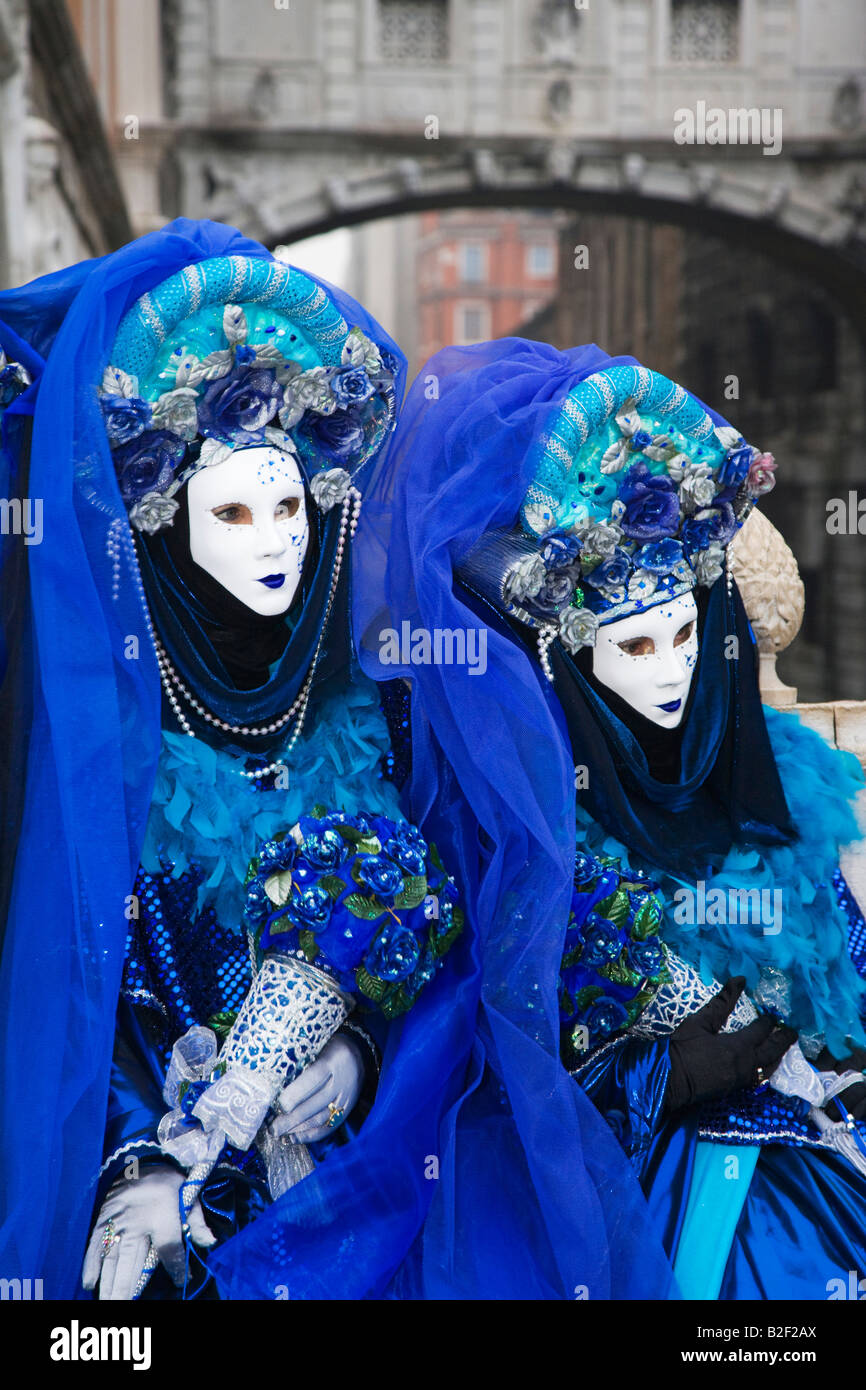 Venice Carnival costumed participants Stock Photo - Alamy