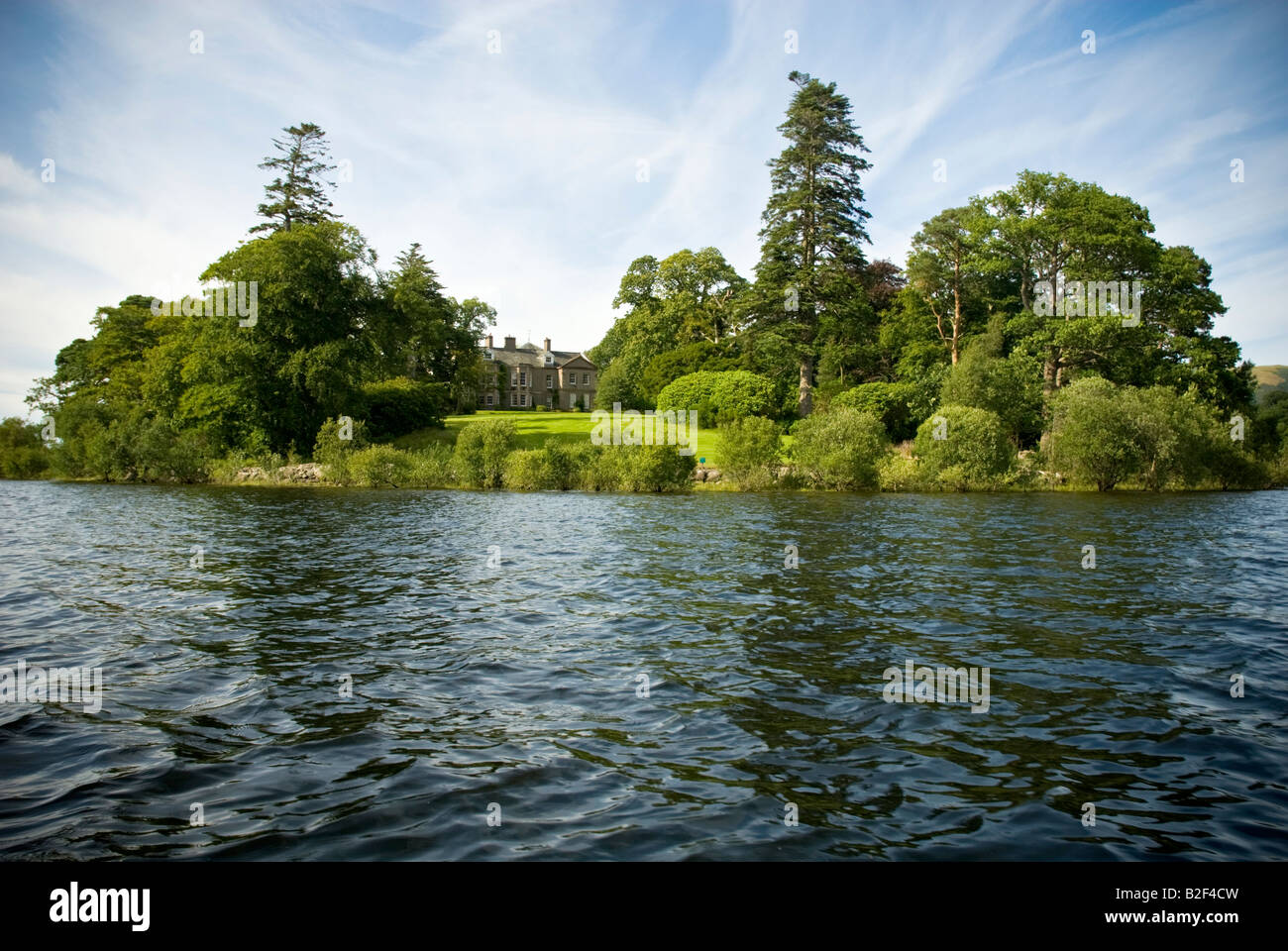 Derwent Island house a National Trust property Keswick Lake district