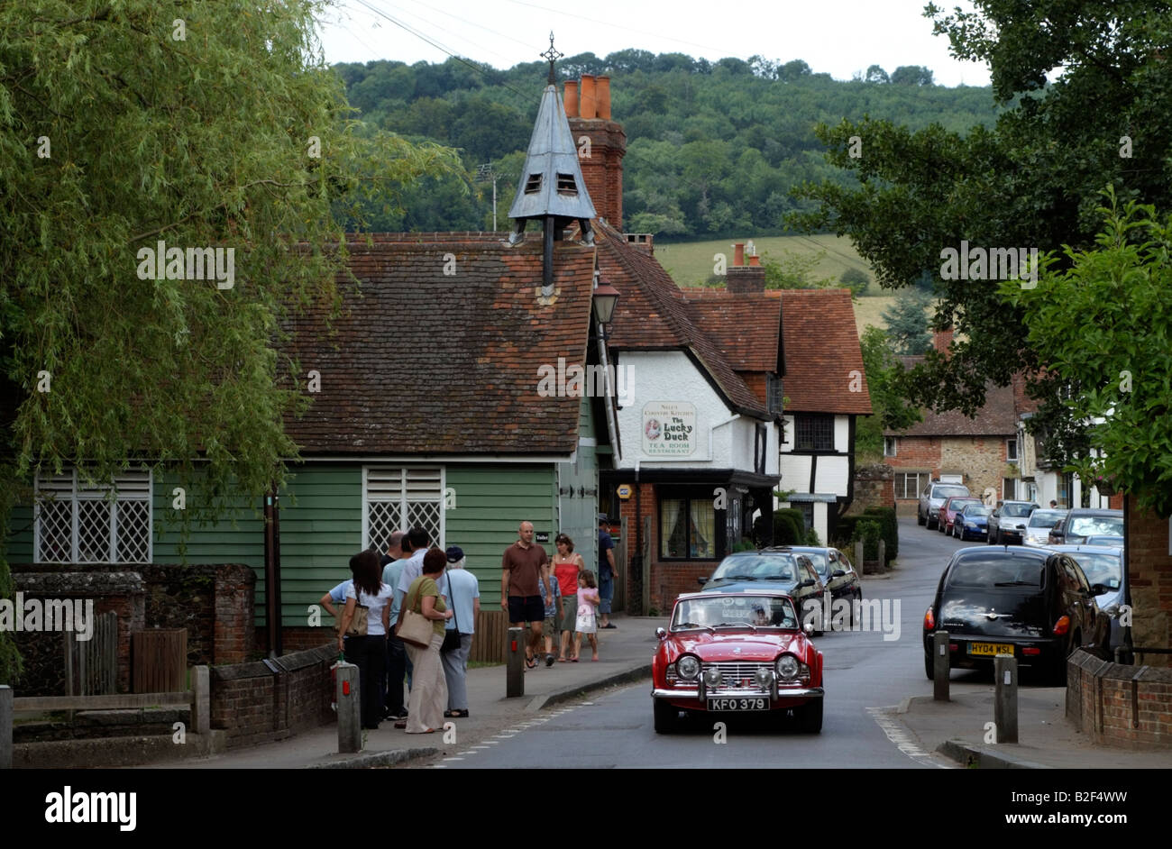 Shere an attractive village in the Tillingborne Valley Surrey England
