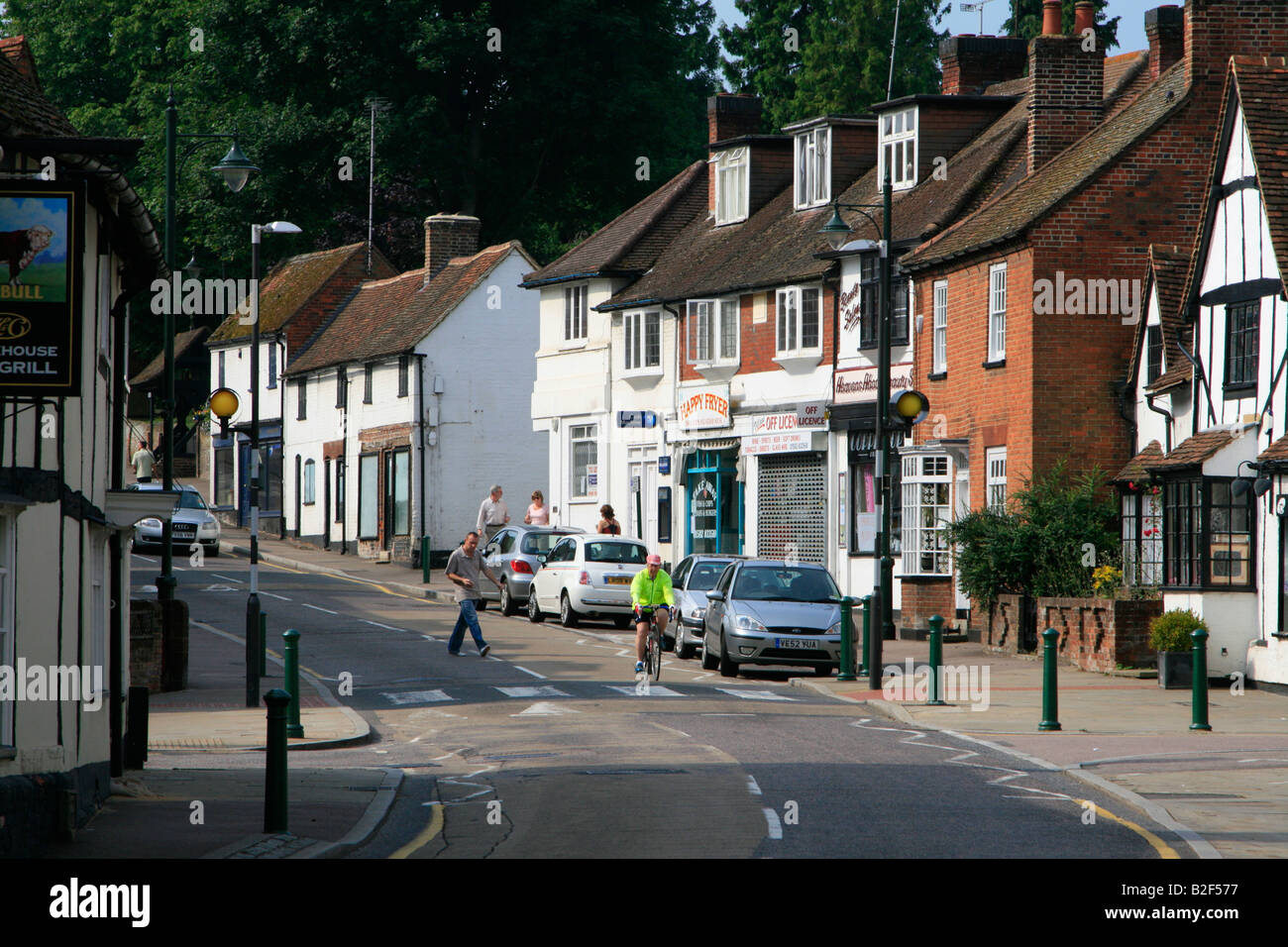 High street wheathampstead hertfordshire england hires stock