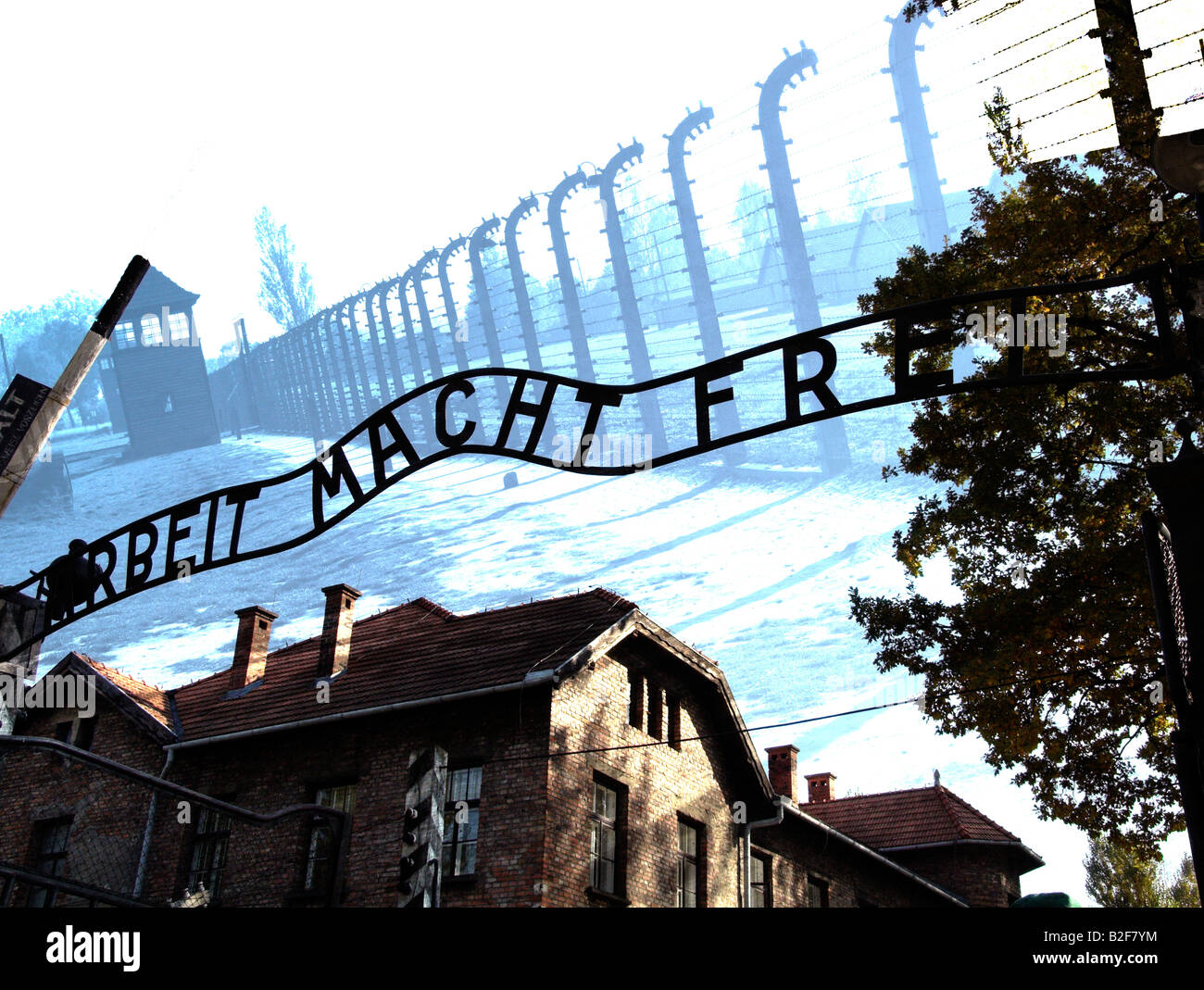 Auschwitz  FOR EDITORIAL USE ONLY Stock Photo