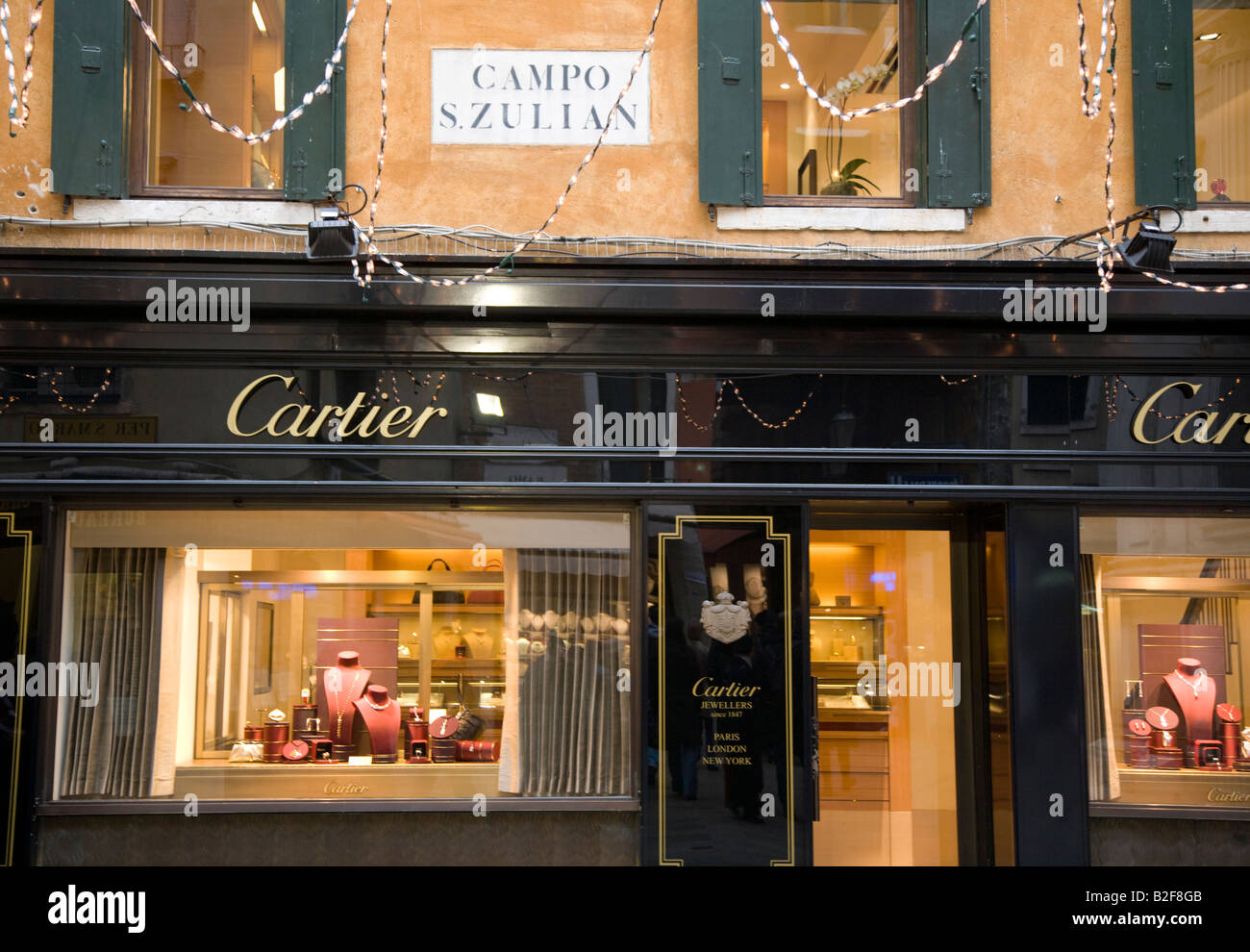 Cartier jewellery shop Venice Italy 
