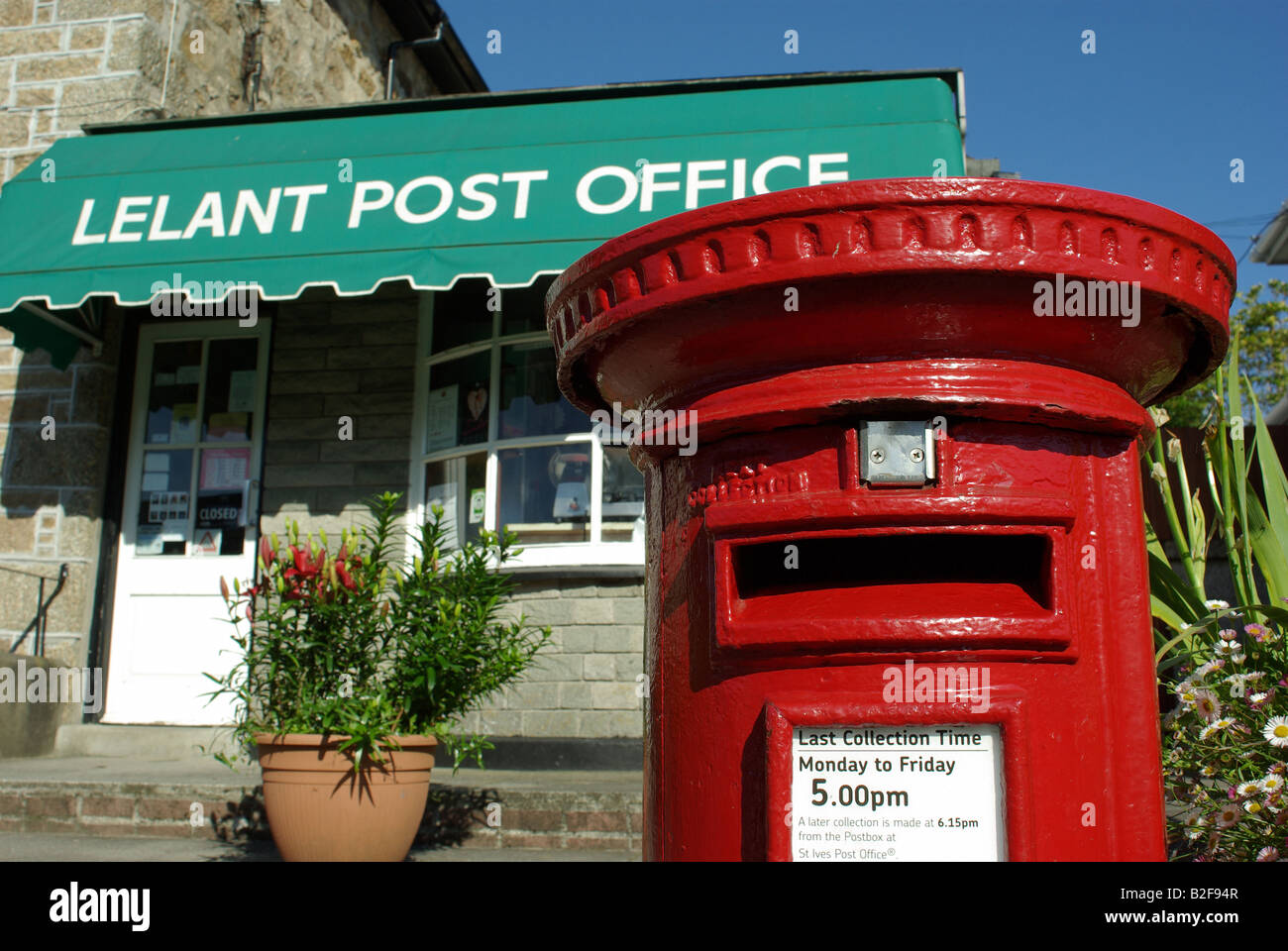 Lelant Post Office Cornwall UK Stock Photo Alamy