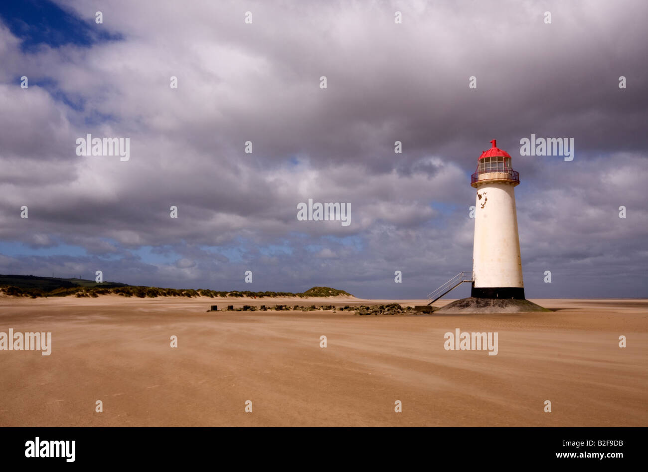 Point of Ayr Lighthouse, Talacre Stock Photo