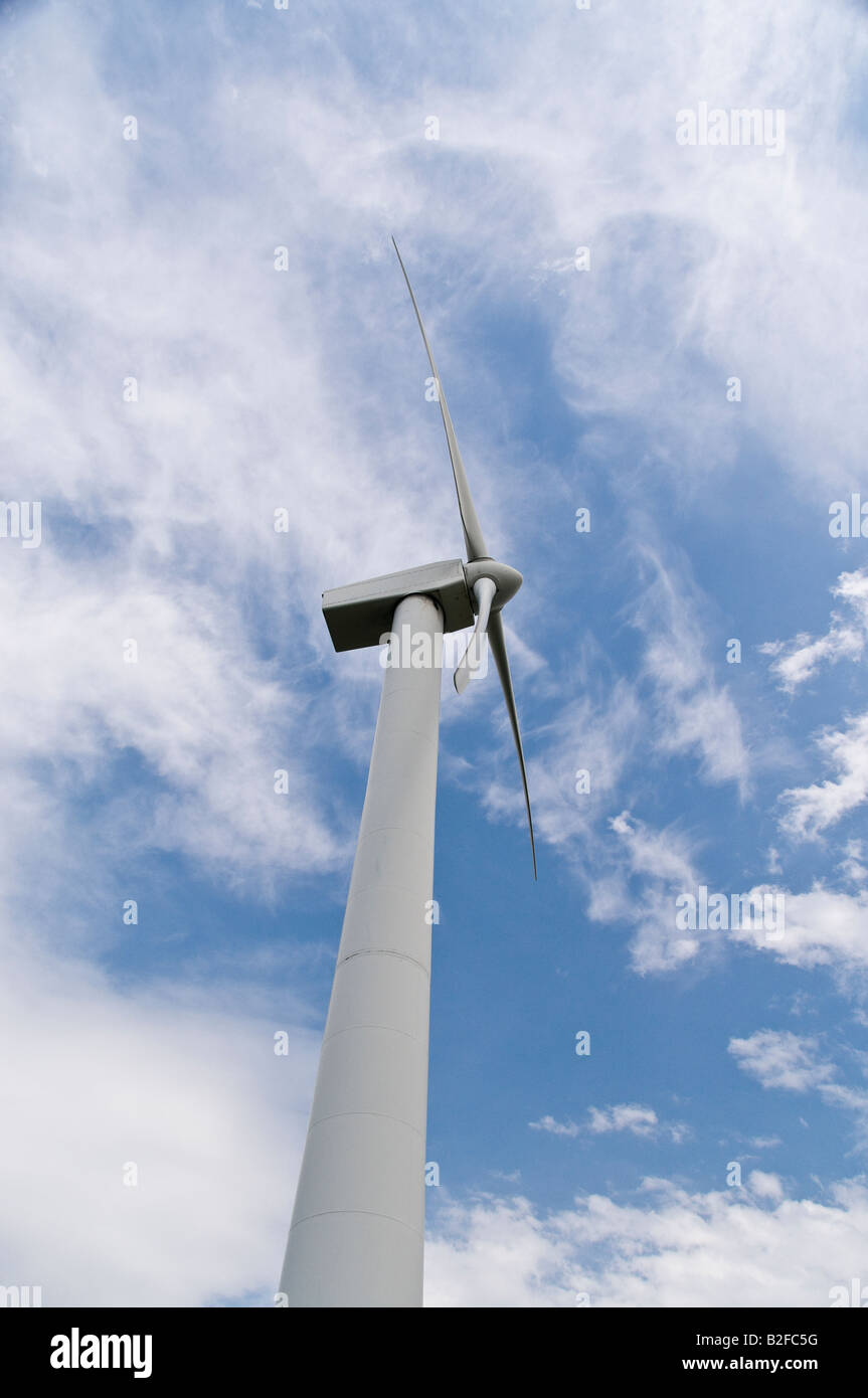 Wind turbine on a Windfarm Stock Photo