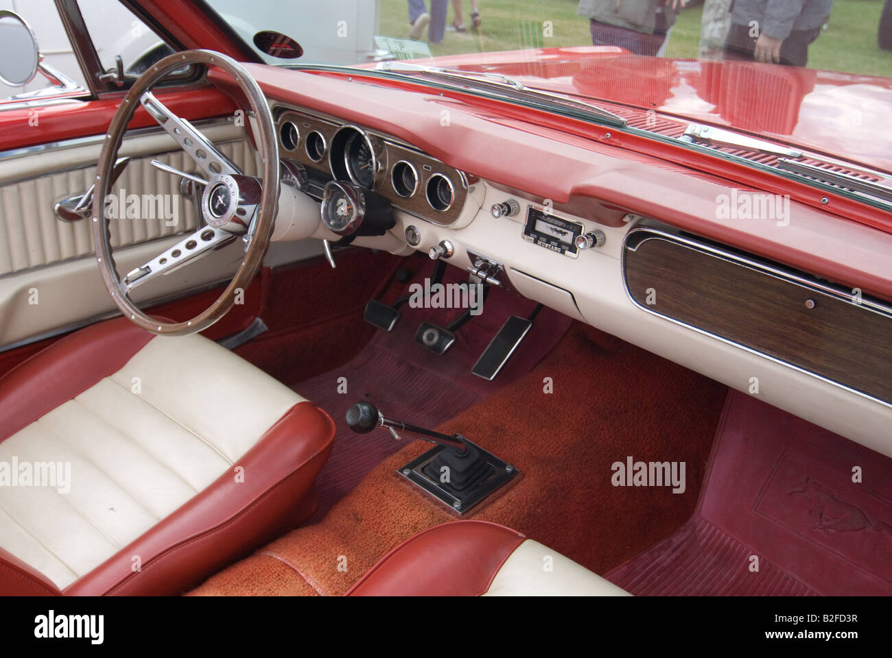 interior and dashboard of Ford Mustang Stock Photo - Alamy