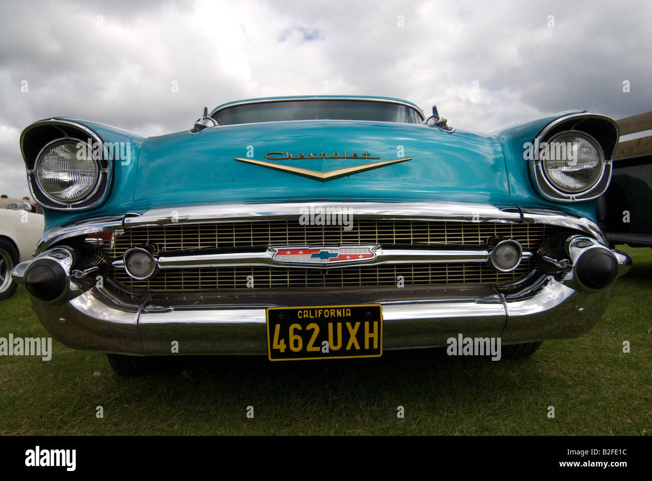 25/" HUGE 1950s Cadillac Blue Chaddy car Grill Front End USA STEEL Metal Sign 50s