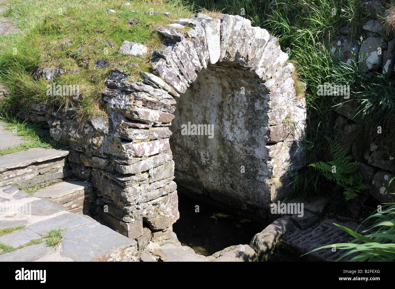 St Non's Holy Well St David's Pembrokeshire Wales Cymru Stock Photo