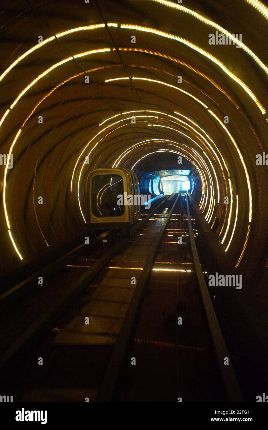 Train Ride Under The Bund Shanghai China Stock Photo - Alamy