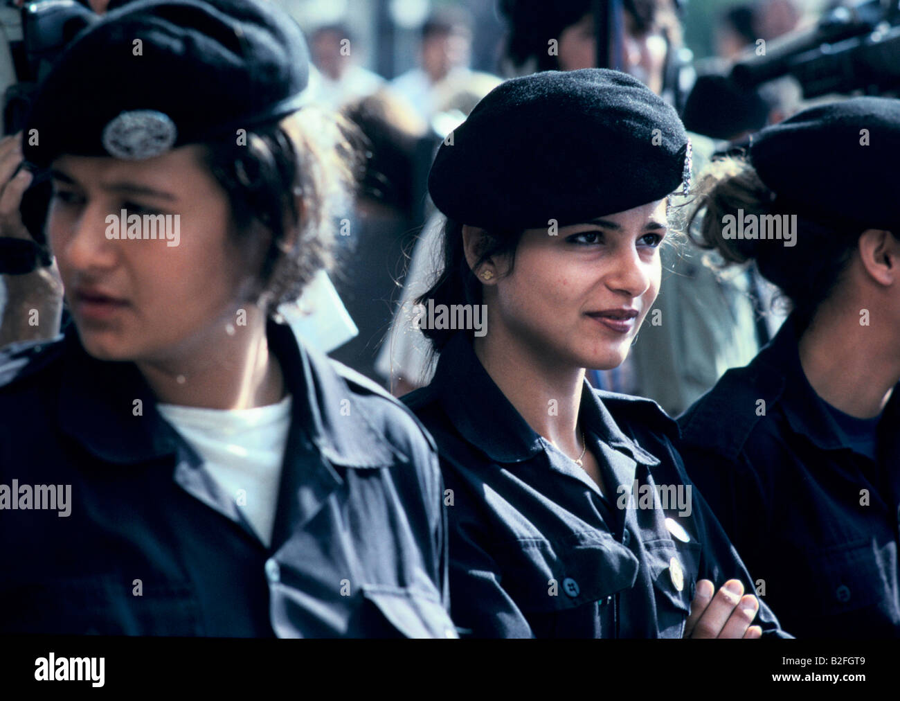 jordanian policewomen Stock Photo