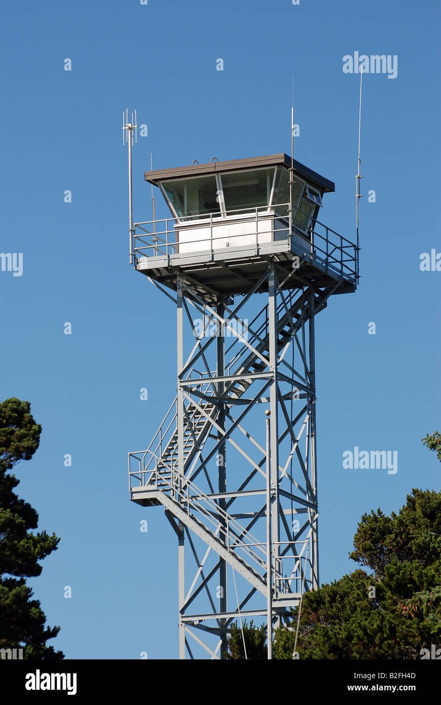 Coast Guard tower Stock Photo