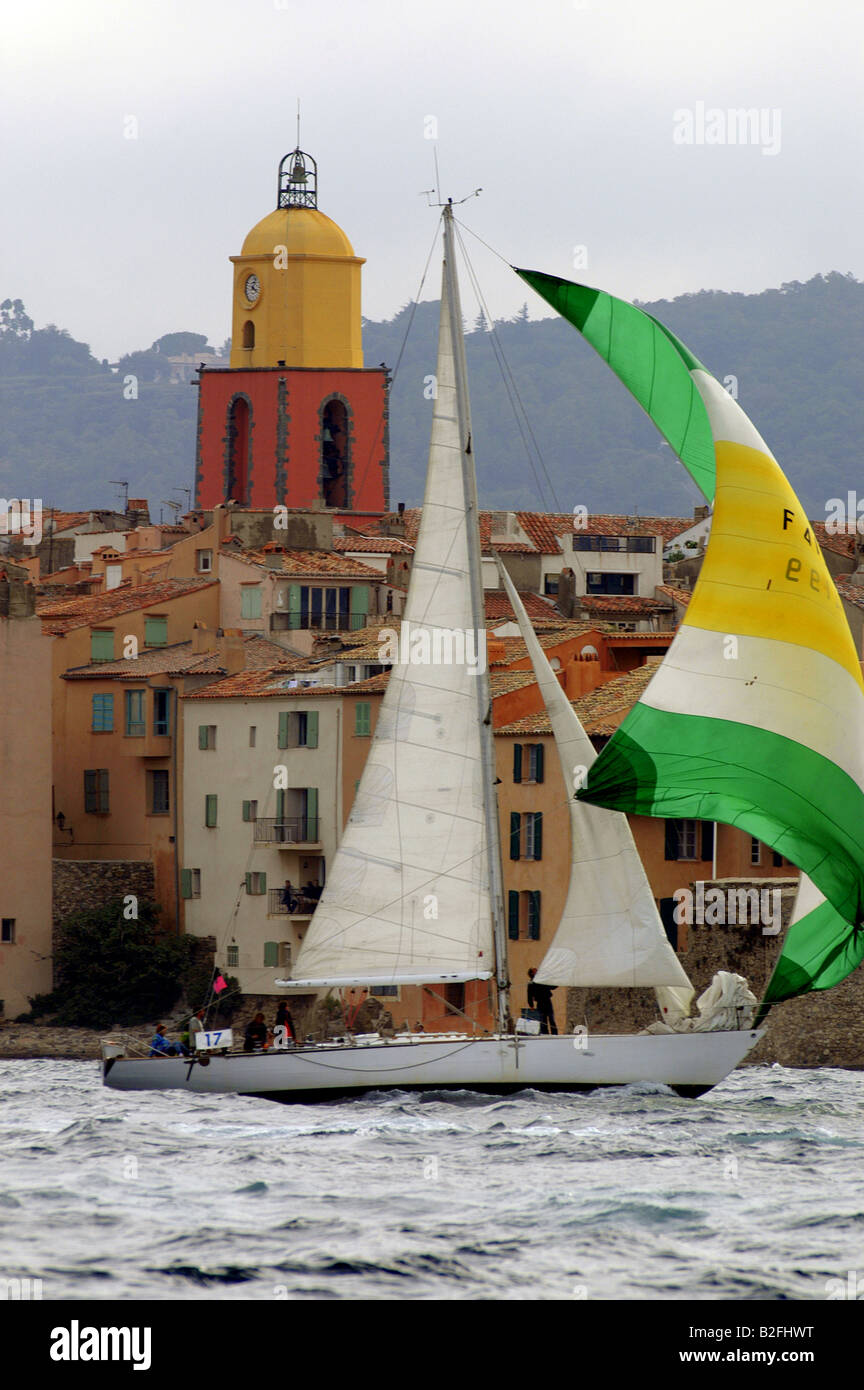 Sailing Yacht in France Stock Photo Alamy