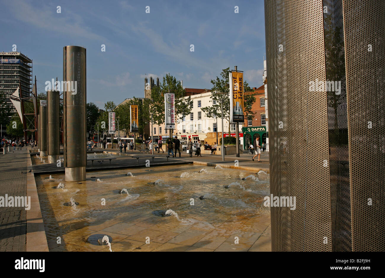 Millennium promenade Bristol England UK Stock Photo Alamy