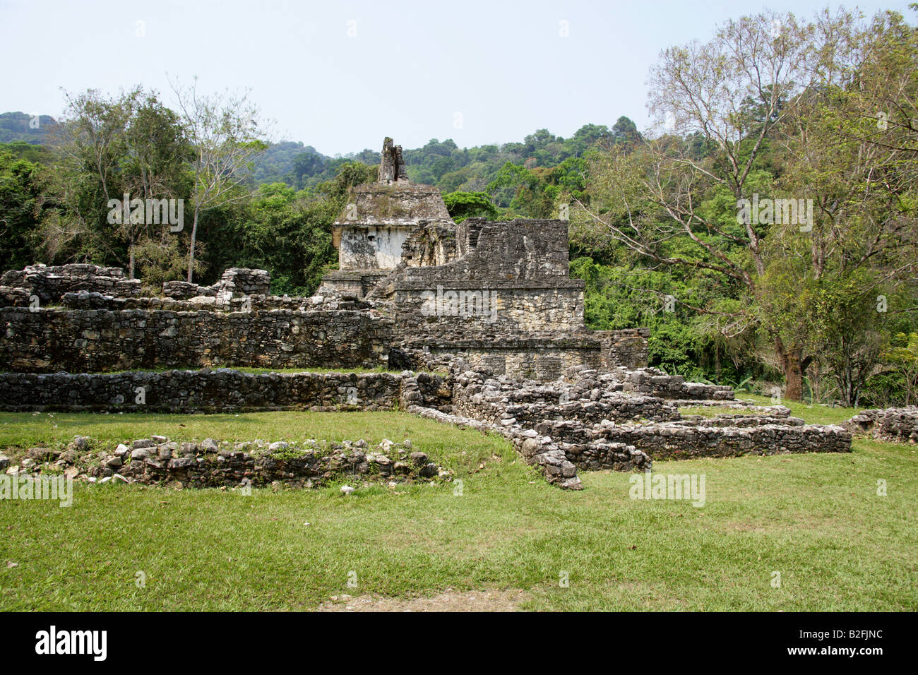 Palenque Archealogical Site, Chiapas State, Mexico Stock Photo