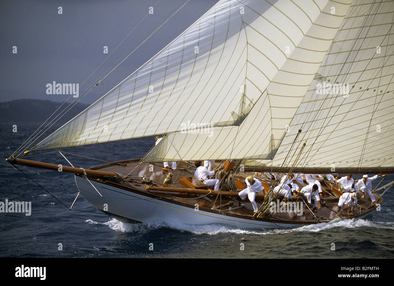 Classic J-Class Yacht 15 meter. Classic, Sail, Sailing, sailing, sports,  water sports Stock Photo - Alamy