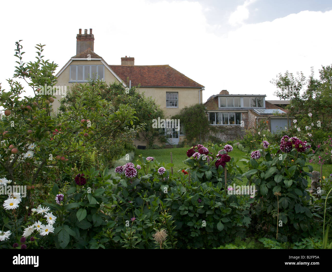 Rear of house at Charleston Stock Photo Alamy