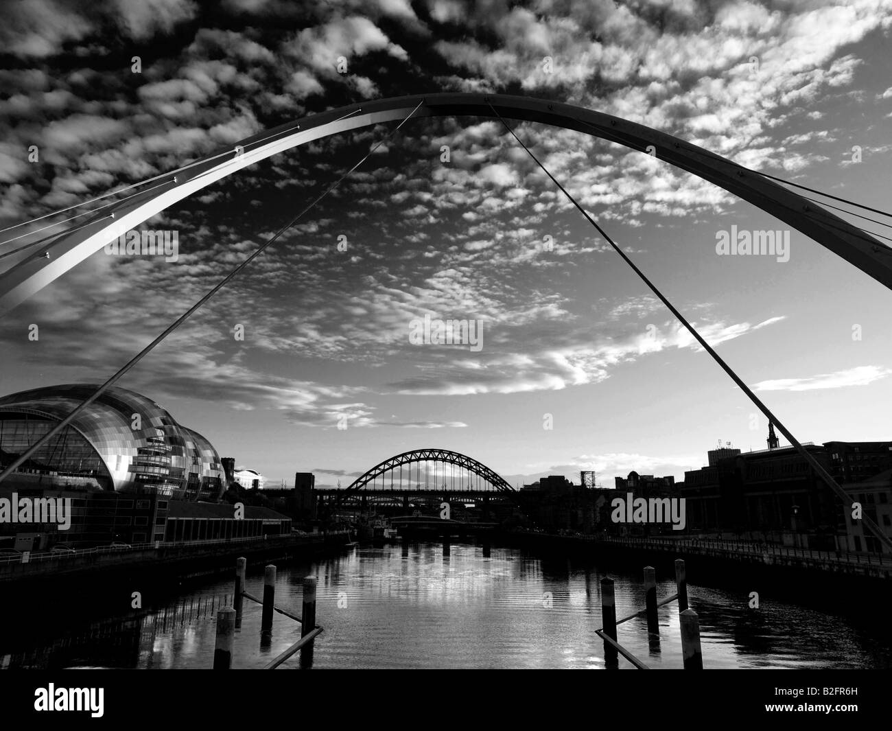 Newcastle upon tyne england stock image