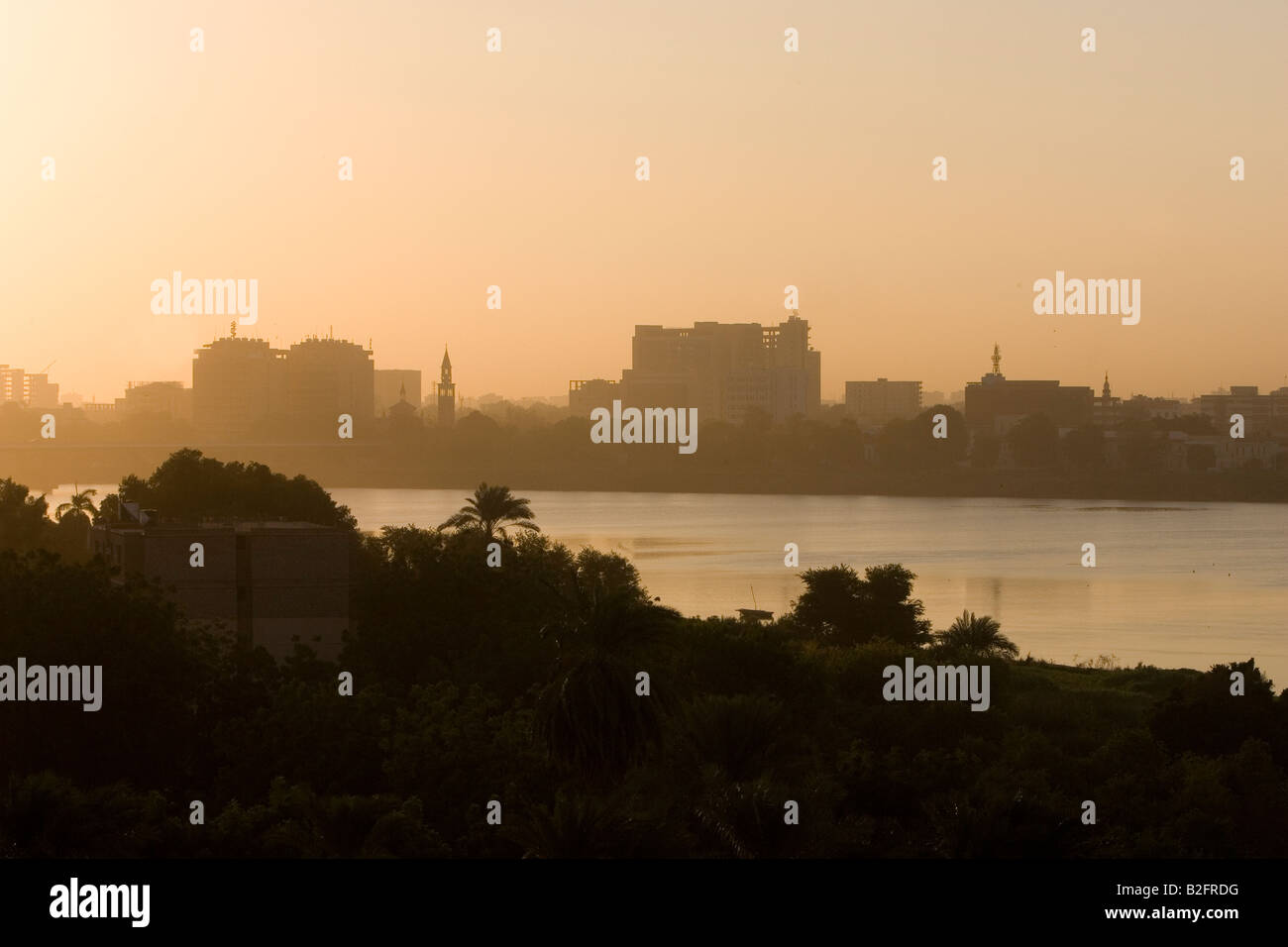The City of Khartoum Sudan Looking north from the Nile Stock Photo - Alamy