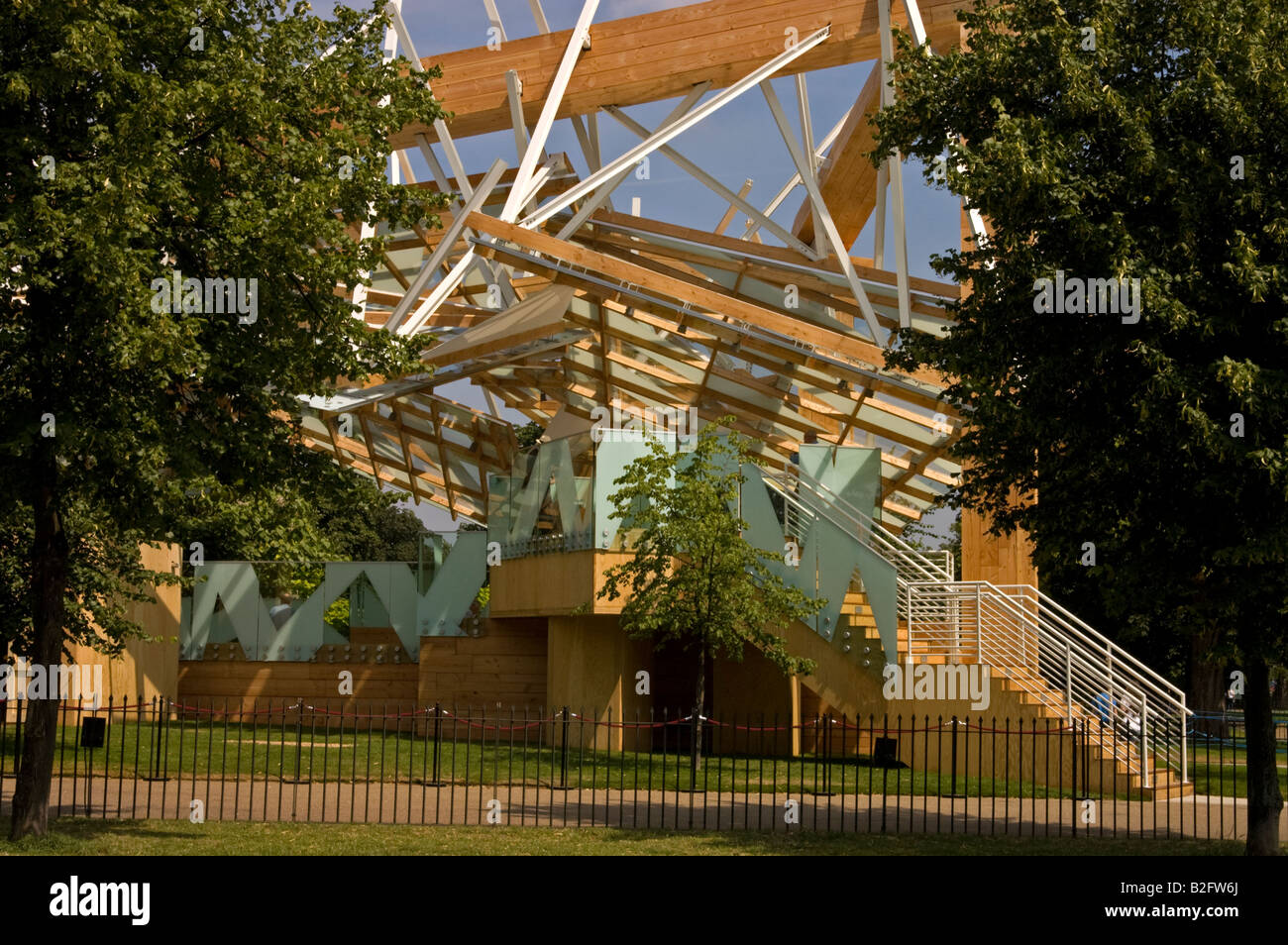 The Serpentine Gallery Pavilion 2008 by Frank Gehry Stock Photo