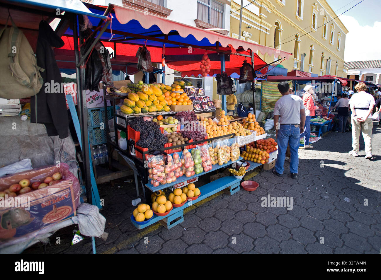 Fruits and Vegetables market stall, Otavalo,Ecuador 70300 Ecuador