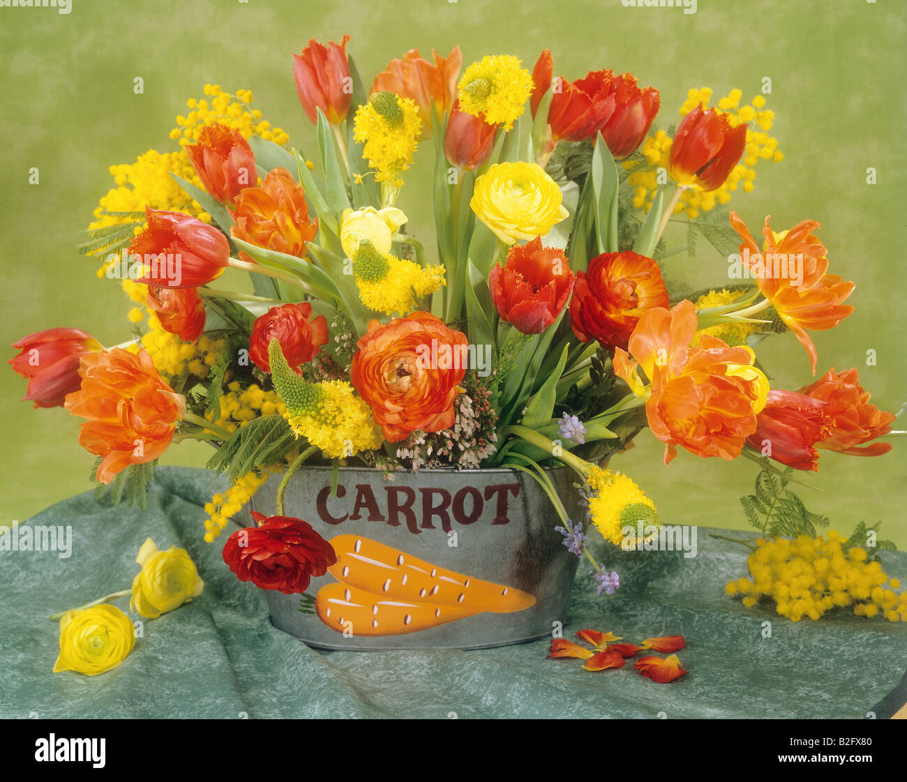 bouquet with tulips Stock Photo Alamy