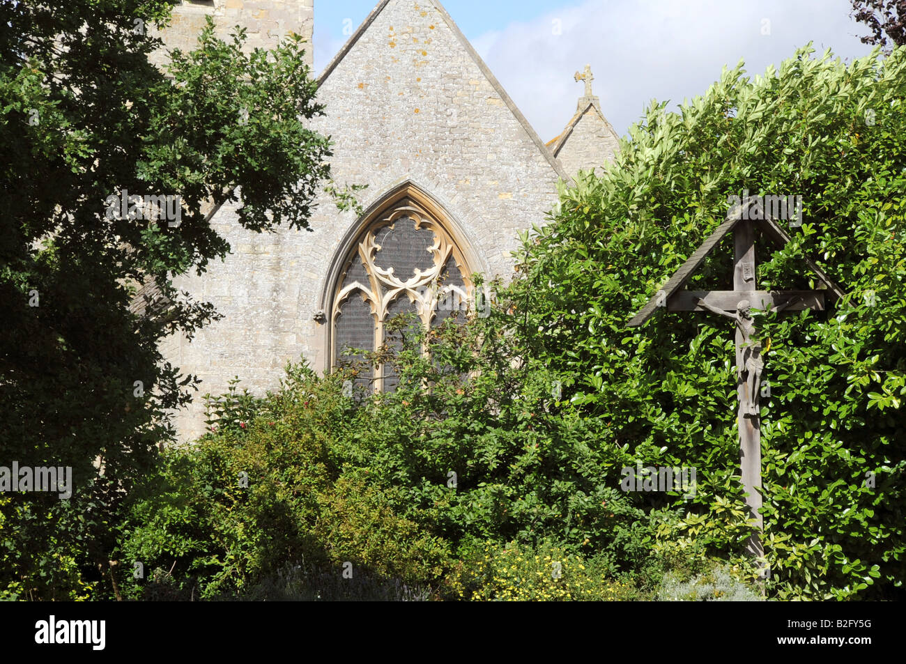 St Nicholas church in the rural village of Islip in Oxfordshire Stock Photo