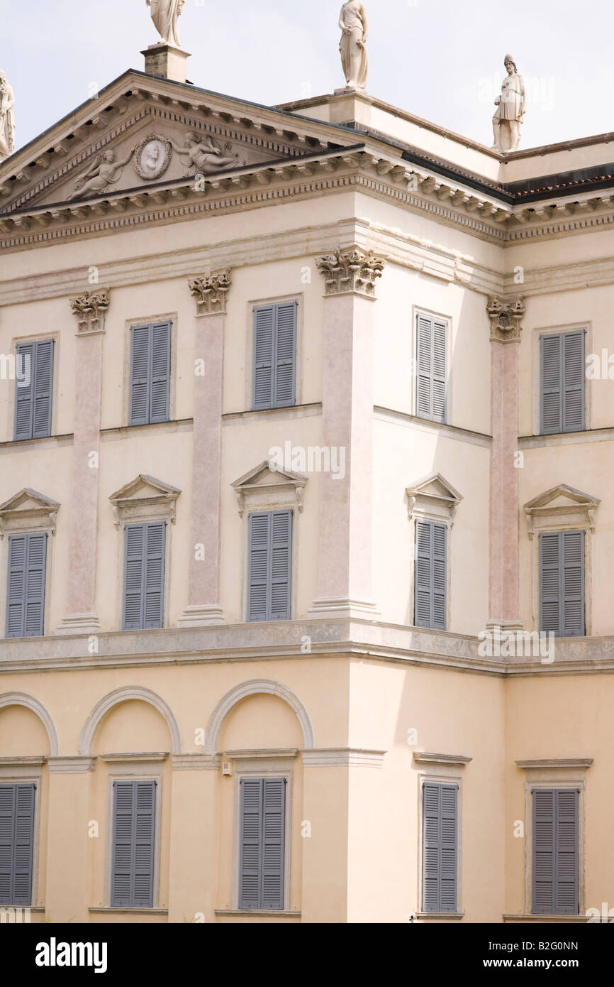 Villa Tittoni Traversi Desio, Milano, Italy. Facade detail Stock Photo -  Alamy