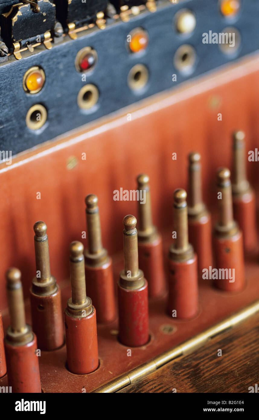 Old Fashioned Telephone Switchboard Stock Photos & Old Fashioned