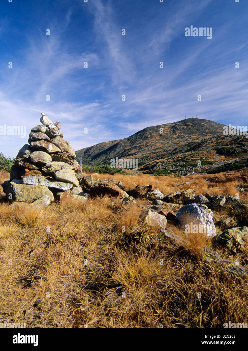 Appalachian Trail... Mount Washington, New Hampshire USA Stock Photo