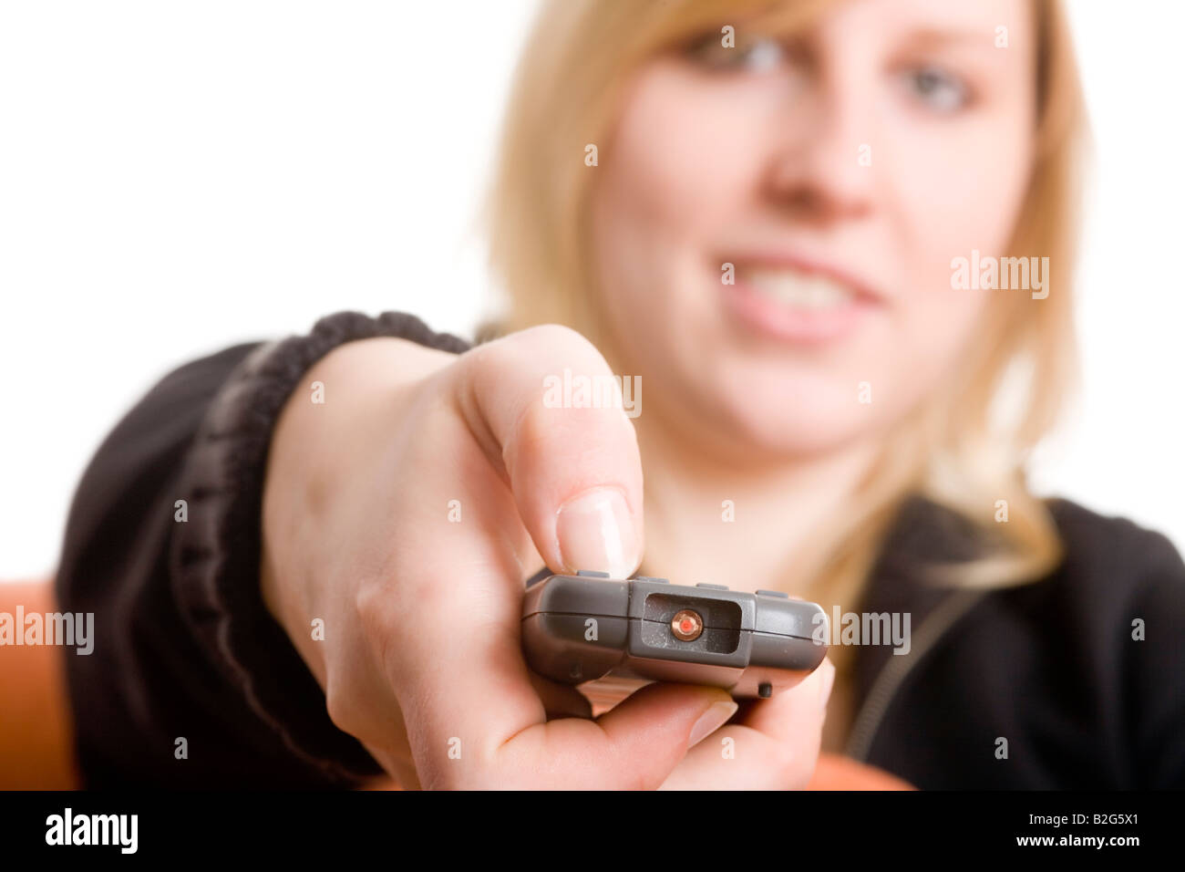 tv remote control shifting chanel surfing Stock Photo