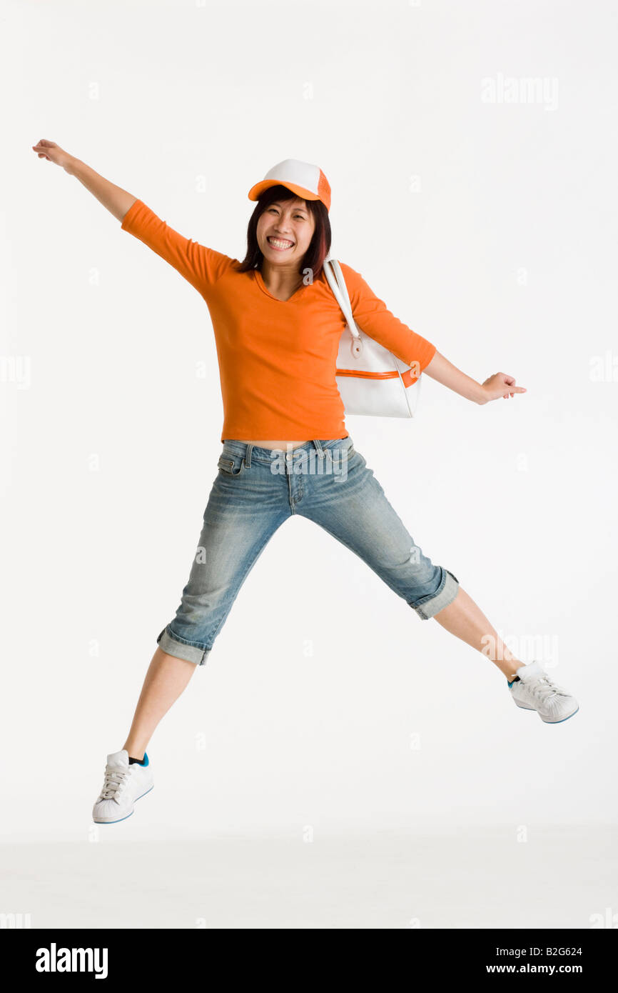 One woman arm up success hi-res stock photography and images - Alamy