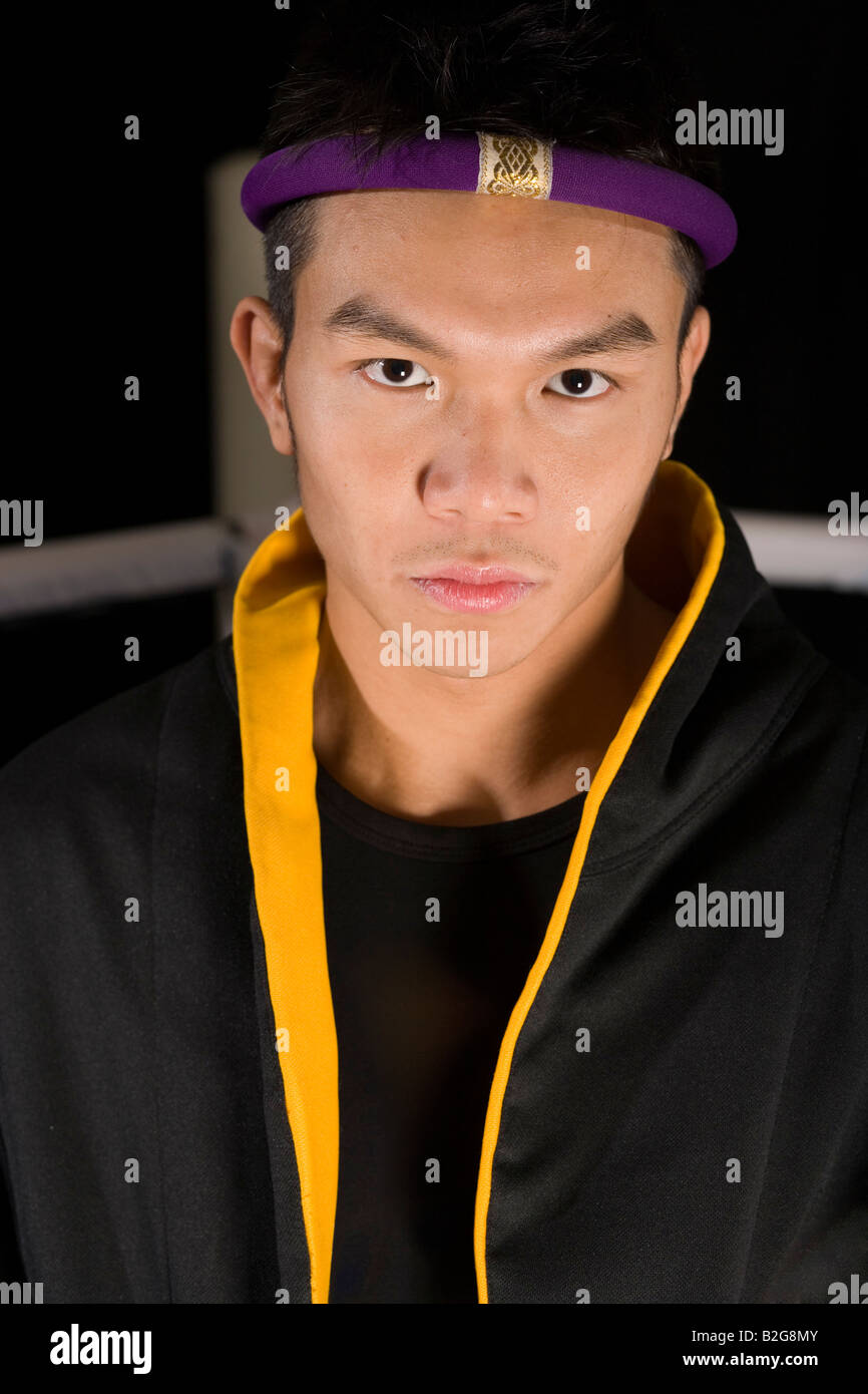 Portrait of a young man wearing a robe Stock Photo