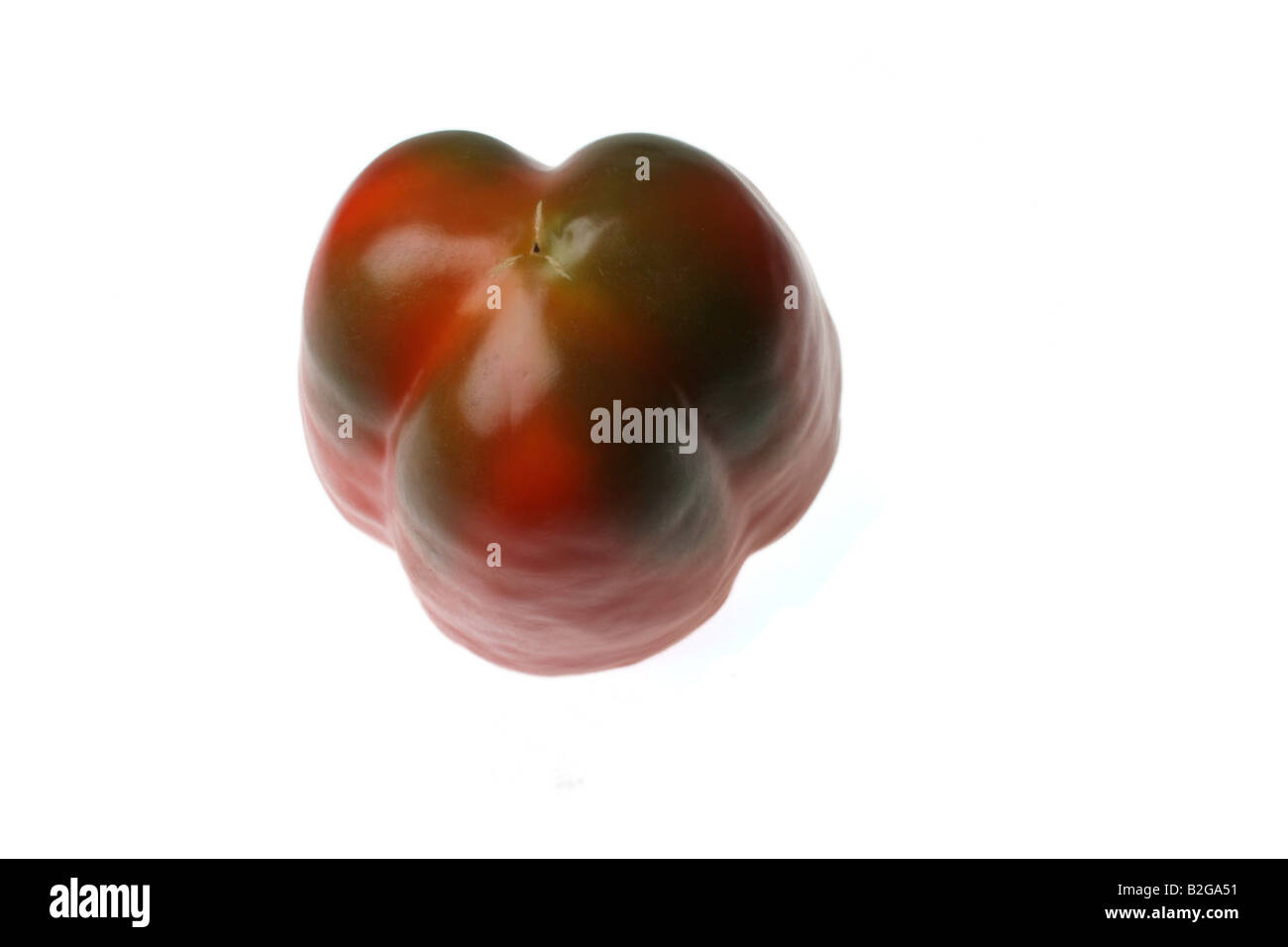Red and green pepper on white background Stock Photo - Alamy
