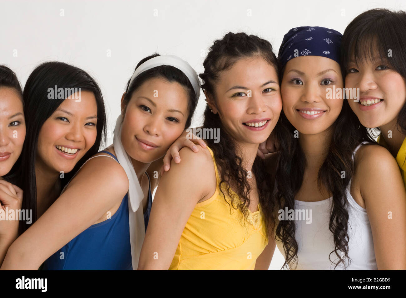 Medium shot women hugging hi-res stock photography and images - Alamy
