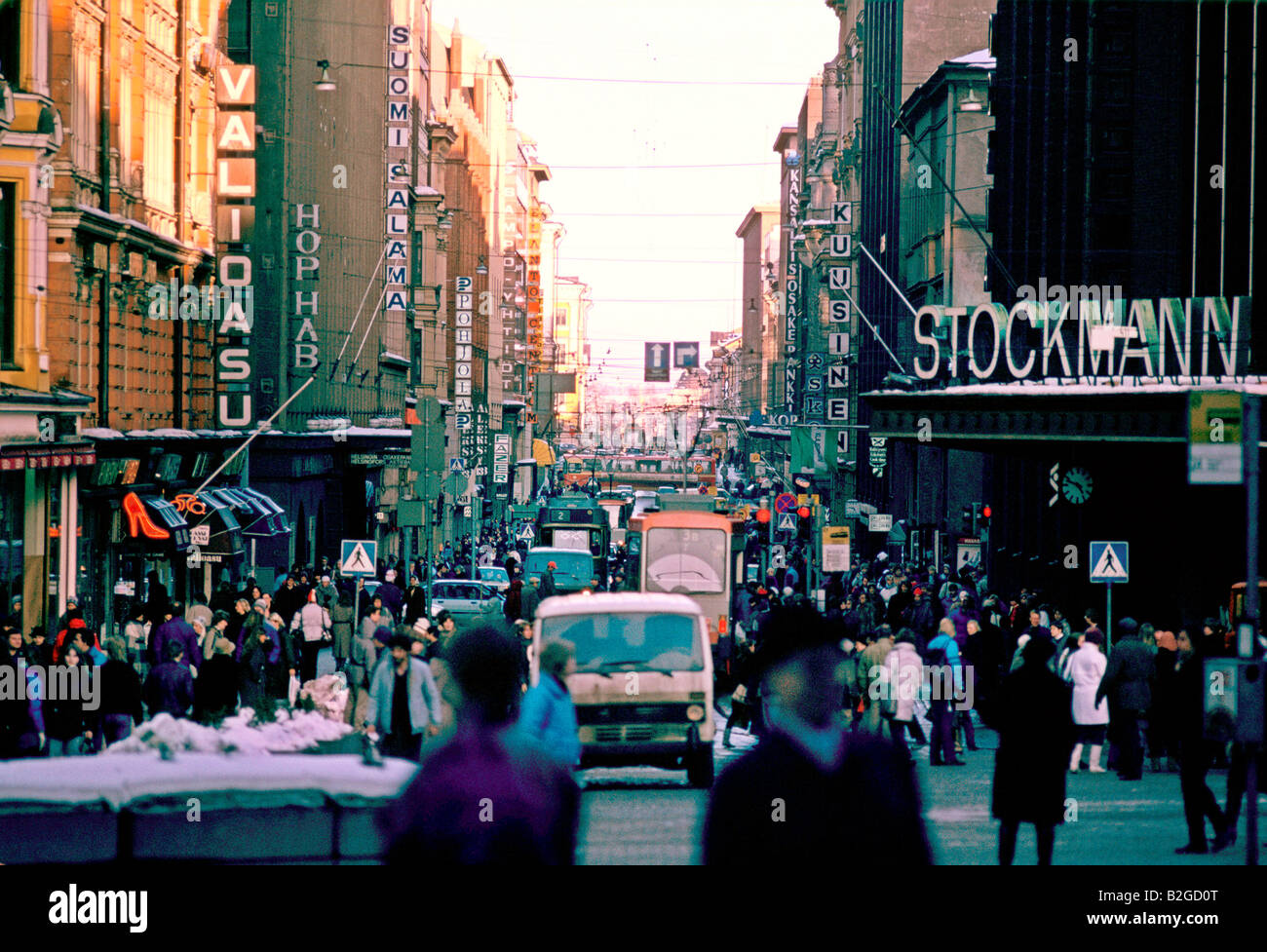 street scene helsinki finland Stock Photo