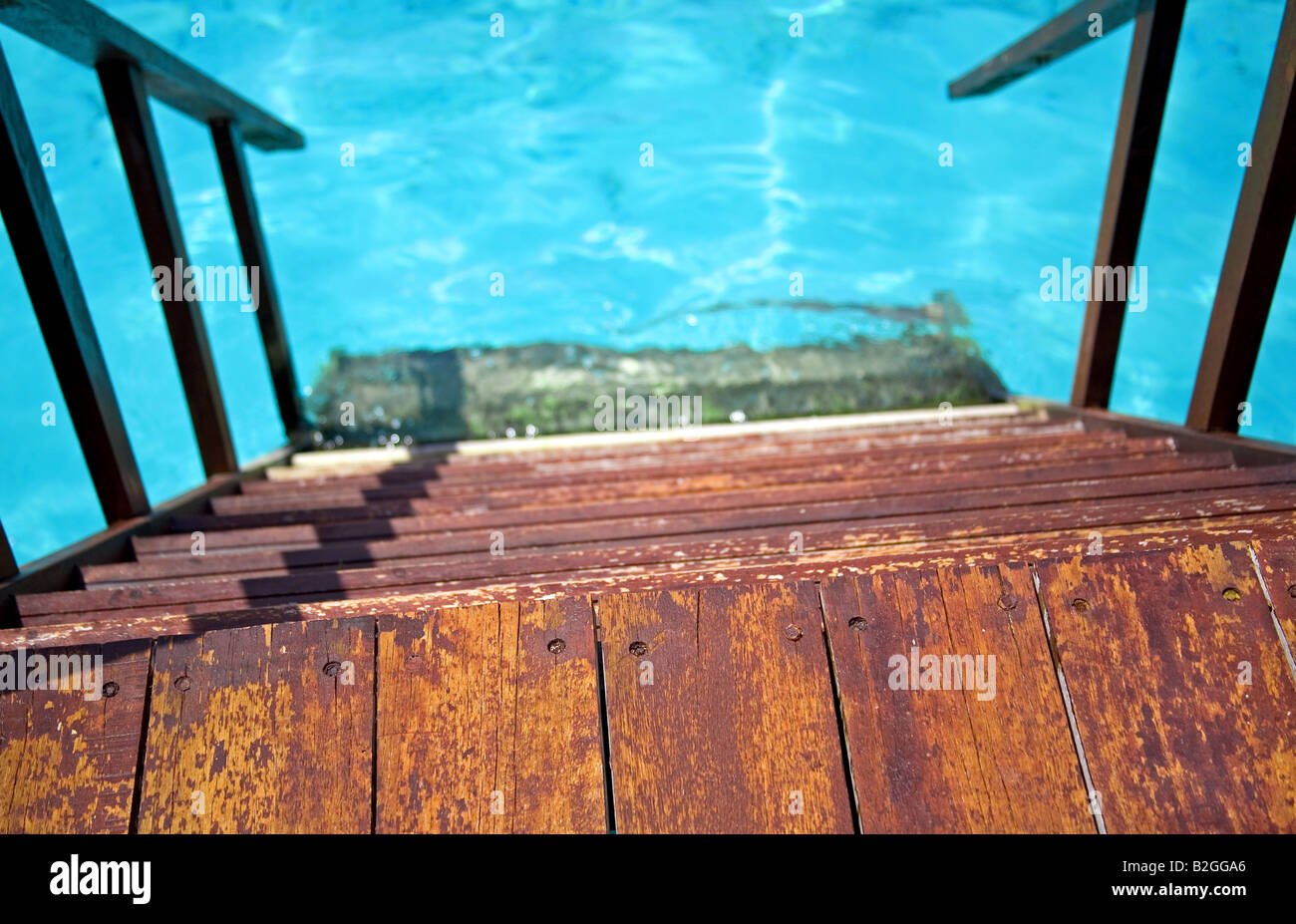 swimming pool ladder staircase stairs baths Stock Photo Alamy