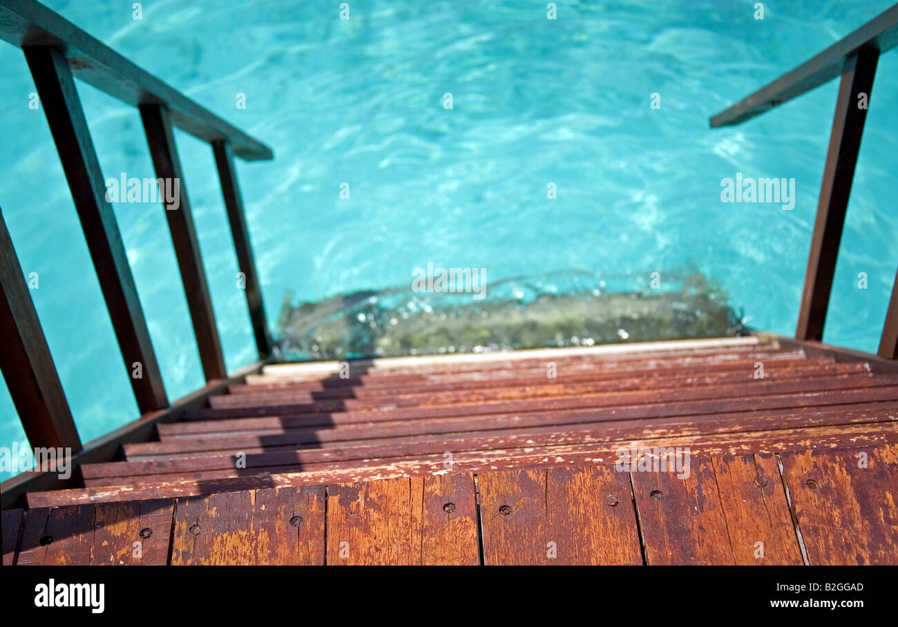 swimming pool ladder staircase stairs baths Stock Photo Alamy
