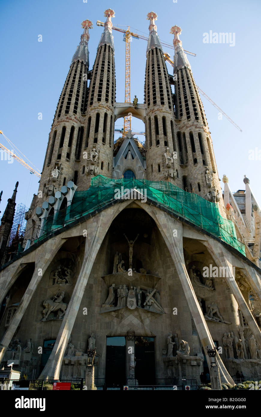 La Sagrada Familia facade Barcelona Stock Photo - Alamy
