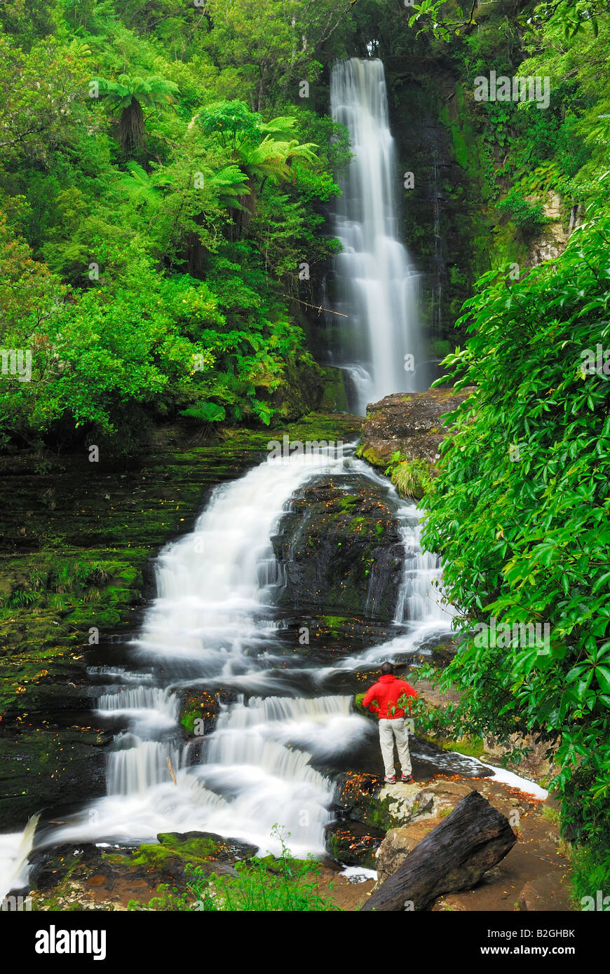 man-mac-lean-falls-river-mountain-torrent-cascade-forest-jungle-south-B2GHBK.jpg