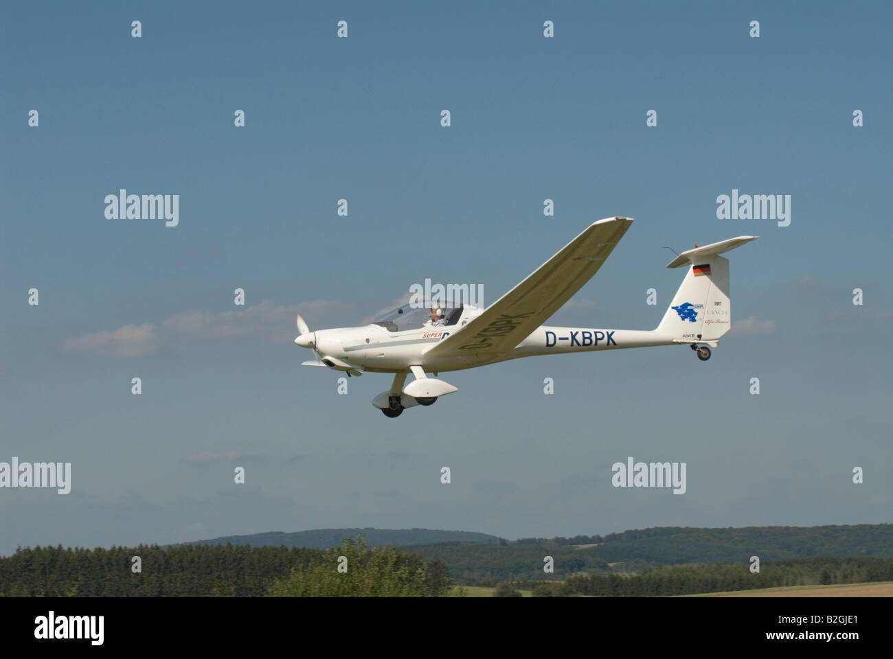 final approach landing flight aiplane flight aircraft air show display Stock Photo