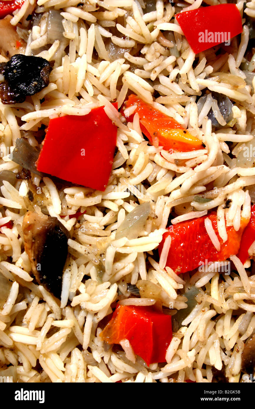rice and peppers Stock Photo - Alamy