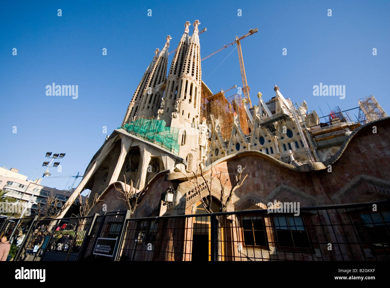 La Sagrada Familia Gaudi church architecture Barcelona Spain Europe ...