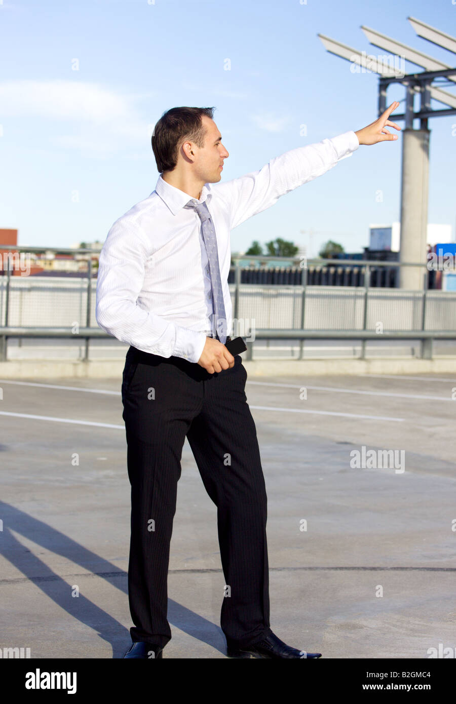 Man In Building White business man standing city hi-res stock photography and images ...
