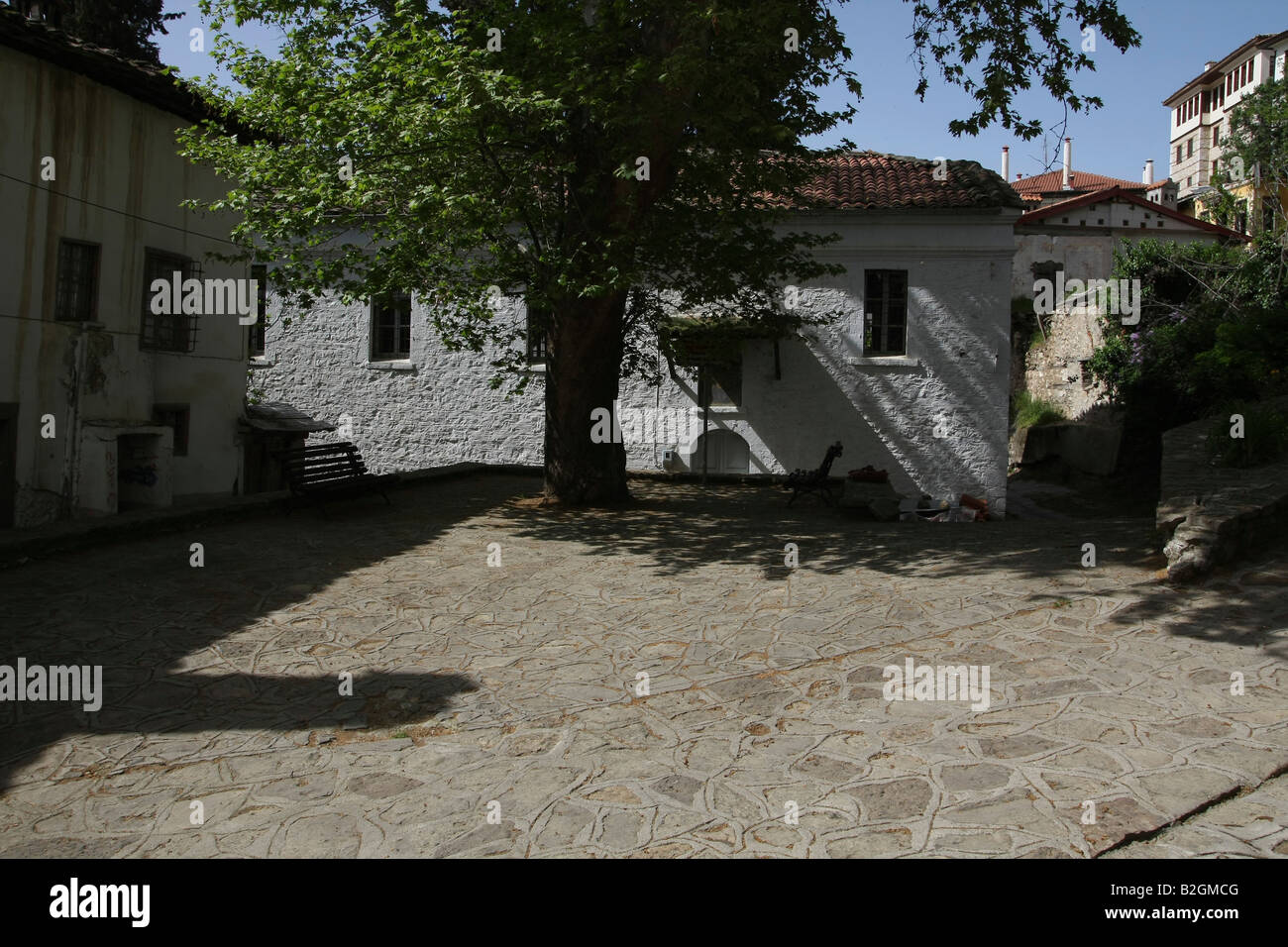 Greece Macedonia Castoria traditional mansion Stock Photo