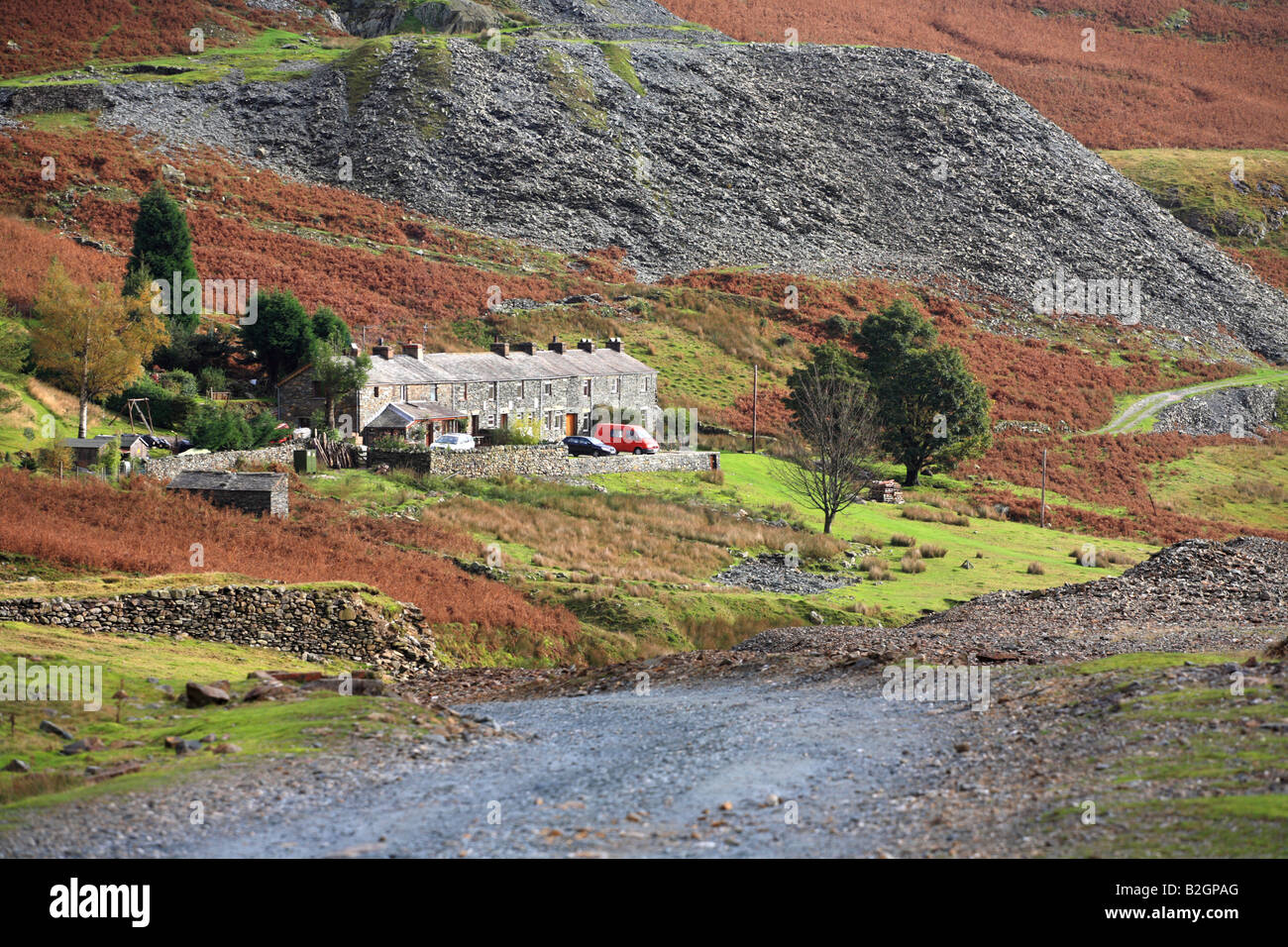 Coniston Copper Mines Valley Miners Cottages Lake District