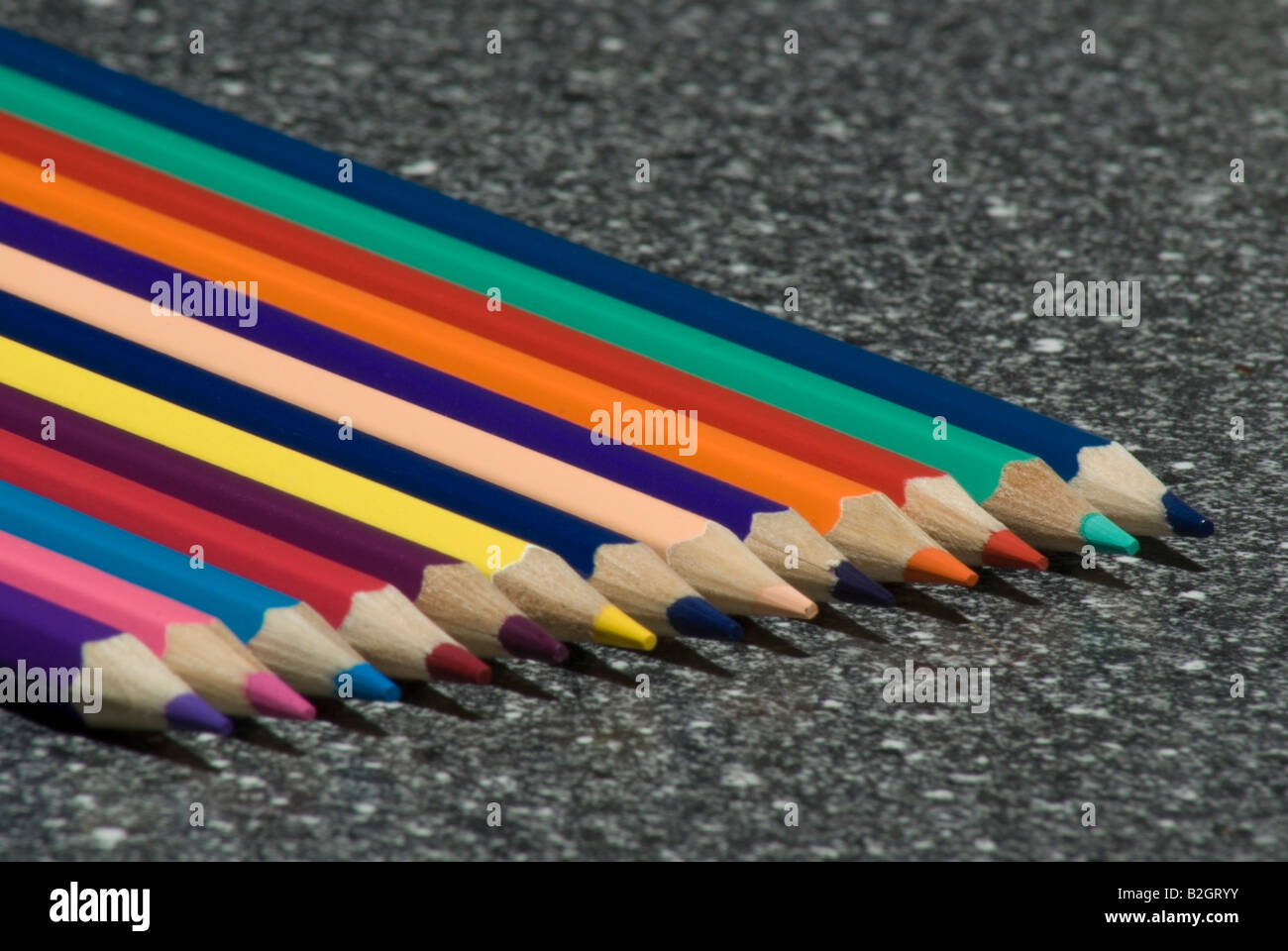 Coloured Pencils Stock Photo
