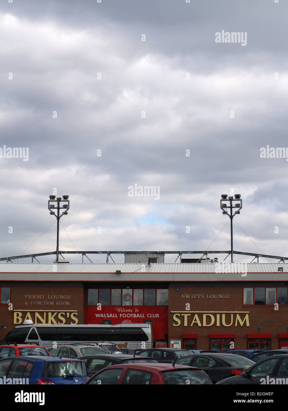 Bescot Stadium, home of Walsall Football Club, West Midland UK Stock Photo