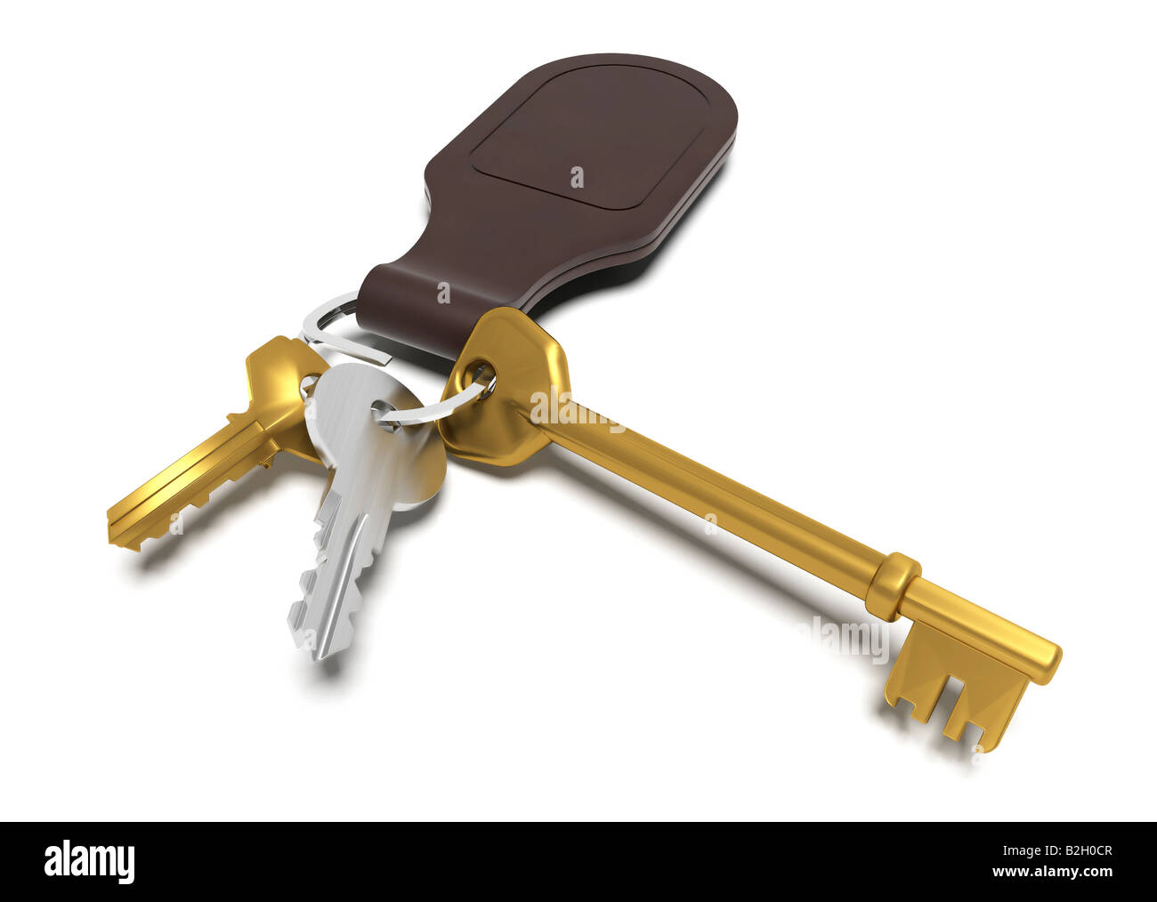 3D render of keys Stock Photo